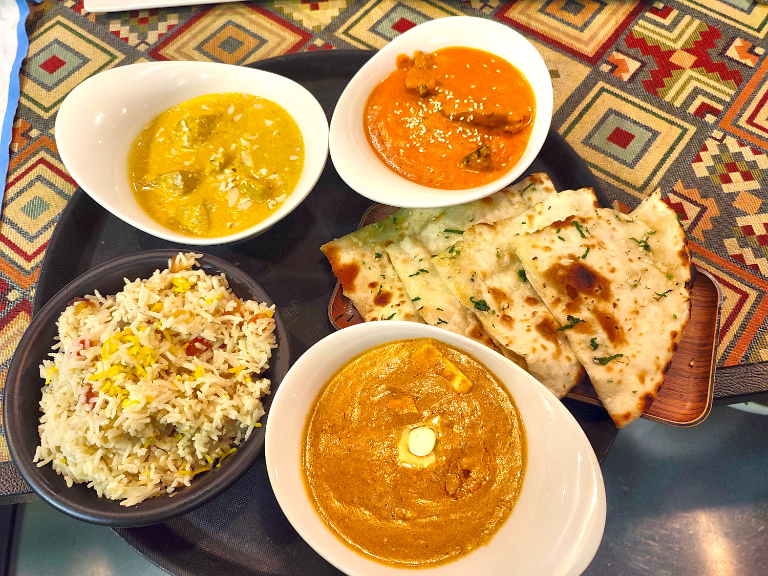 La Carta de Masala Darbar restaurante indio en Madrid